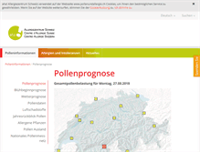 Tablet Screenshot of pollenundallergie.ch